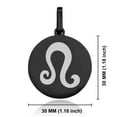 thumbnail image 2 of Stainless Steel Leo Zodiac Sign (Lion) Round Medallion Pendant Necklace, 2 of 3