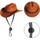 thumbnail image 3 of Pet Cowboy Costume Cosplay Cap, Halloween Costumes For Dogs Cat, Pet Party Decoration, Mini Cowboy Hat, 3 of 4