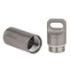 thumbnail image 4 of Tomshoo Titanium Pill Gran Mini Píldora Píldora Pídor de Bolsillo Recibida de Caja de Pastillas para ViJes al Aire Libre Camino, 4 of 6