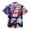 a-Grey7829, variant on VNKIDY Boys Girls Independence Day Polo Shirts Kids Teen Holiday Fashion Prin Short Sleeve Button Front Collared Top For Daily Wear Blue 3-4 Years