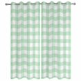 thumbnail image 4 of Outdoor Curtains for Patio Waterproof Light Green Buffalo Check Plaid Indoor/Outdoor Curtain Tiebacks Farmhouse Style Privacy Sun Block Grommet Drapes for Pergolas Gazebo Porch 2 Panel 54x95 Inch, 4 of 9
