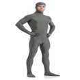 thumbnail image 4 of Traje Zentai de Spandex de cuerpo completo Traje de Catsuit unisex Disfraz de disfraces Gris XXL Sunnimix traje zentai, 4 of 5