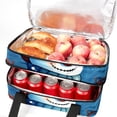 thumbnail image 5 of Christmas Double Layered Insulated Refrigerated Large Capacity Lunch Bag with Two Compartments - Carry by Hand - 7.1x11.4x16.1 Inches, 5 of 6