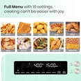 thumbnail image 3 of Restored VAL CUCINA Retro Style Infrared Heating Air Fryer Toaster Oven, Extra Large Countertop Convection Oven 10-in-1 Combo, 6-Slice Toast, Enamel Baking Pan Easy Clean with Recipe Book, 3 of 8