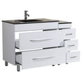 thumbnail image 2 of 60 White Vanity Set - One 36 Sink Base, Two 12 Drawer Bases (LV4-C6-60-W), 2 of 4