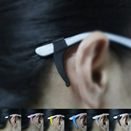 4 pairs Anti-Slip Tip Ear Grip Silicone Hook Glasses Spectacle Holder Sports
