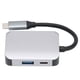 thumbnail image 1 of Adaptador tipo Cto PD, estación de acoplamiento tipo C tipo C 3 en 1 Adaptador compatible tipo Cto HDM Diseño elevado, 1 of 9