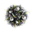 thumbnail image 6 of SUOKOM Halloween Wreath, 15.7in Black Spider Artificial Wreath with LED Lights, Halloween Wreath for Front Door Decoration Battery Operated Glitter Sparkling Wreath, Outdoor Window Porch Patio Wreath, 6 of 6