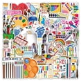 thumbnail image 1 of Pegatinas para pintar graffitis impermeables, 50 unidades/lote, 1 of 5