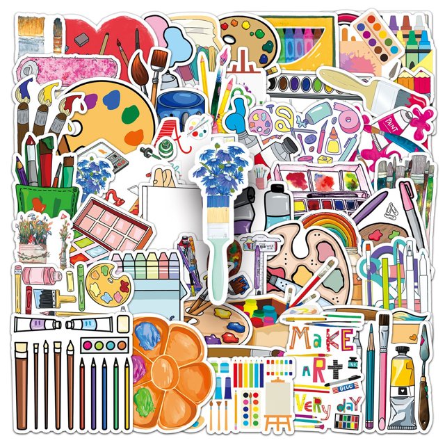 Pegatinas para pintar graffitis impermeables, 50 unidades/lote