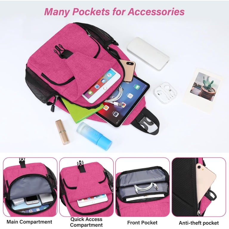 Convertible Sling Backpack Daypack with Anti-Theft Pocket for Hiking Travel Amazon.com | Geestock Convertible Sling Bag for Women Men  main image 3