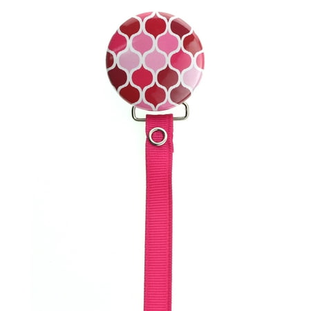 Bright Moroccan Tile Pacifier Clip