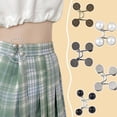 thumbnail image 2 of Eoperou Faux Pearls Flower Decor Belt Buckle Sewing-Free Adjustable Detachable Metal Button Snap Fastener Clothing Accessories, 2 of 8