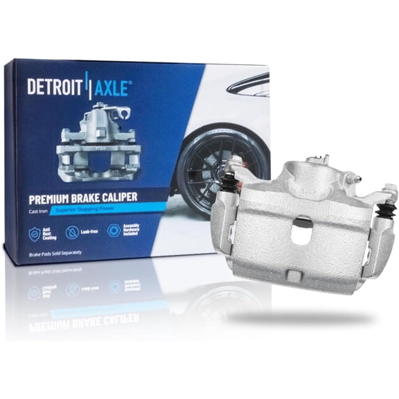Detroit Axle - Front Left Brake Caliper for Honda Accord Civic Fit CR-Z ILX, Brake Caliper with Bracket Disc Brake Caliper Assembly Replacement