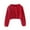 Red, variant on ANINEO Girls Long Sleeve Sparkle Bolero Cardigan Kids Button Closure Knitted Shrug Cropped Sweaters Tops 1-5 Years