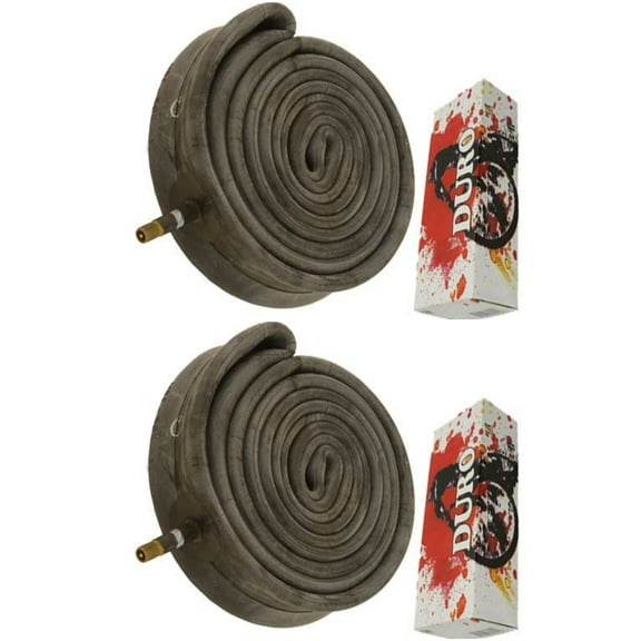2 Duro Tubes 26" x 1.75"/2.125" 33mm Thorn Resistant Schrader Valve. Set of Tube. Pair of Tubes. Two Tubes.