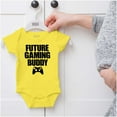 thumbnail image 5 of Future Gaming Buddy Gamer Dad Joke Romper Boys or Girls Infant Baby Brisco Brands 6M, 5 of 6