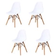 thumbnail image 1 of Set 4 Sillas Replica Eames Blanca Sala Comedor Cocina Estilo Minimalista DIB CARPET & HOME MSI002-1001/100, 1 of 4