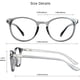 thumbnail image 3 of Gafas opacas de luz azul para hombre Fatiga ocular Montura ovalada Transpar, 3 of 5