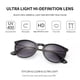 thumbnail image 2 of Gafas de sol SUNGAIT Vintage Round para mujer negro/gris, 2 of 6