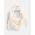 thumbnail image 4 of Scenario Women's Solid Knit Kite Scarf, Winter White, 4 of 4