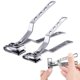 thumbnail image 1 of 2 Pieces Swivel Nail Scissors Thick Stainless Steel Nail Scissors Ingrown Nail Scissors Hard Nail Scissors Senior Adult Deluxe Heavy Duty Stainless Steel Large Small (Silver), 1 of 5