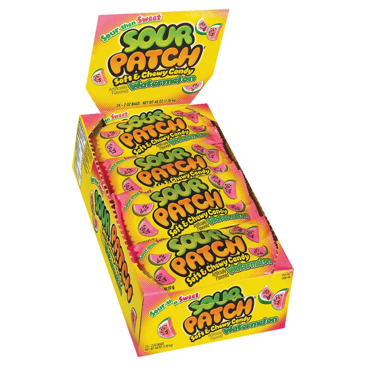 Sour Patch Kids Gummy Candy (Watermelon, 2-Oz, Pack Of 24)