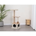 thumbnail image 4 of Vibrant Life 4-Level 46" Multi-Functional Cat Tree with Condo, Perch & Sisal Post, Beige, 4 of 9