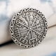 thumbnail image 5 of Broche medieval Hugo Pin Capa Chal Joyería Plata 2, 5 of 10