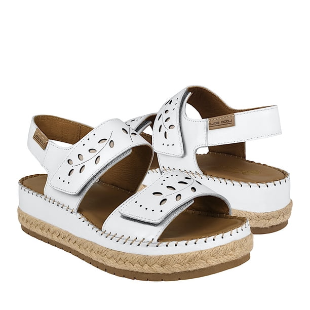 SANDALIAS DAMA LOBO SOLO 1680 PIEL BLANCO