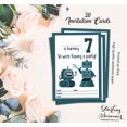 thumbnail image 5 of Darling Souvenir White Birthday Invitation Card Printable Fill or Write In Blank Invites Party Supplies Pack Of 28 5 x 7 Inches, 5 of 5