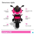thumbnail image 3 of The Baby Shop Motocicleta Eléctrica Montable Rosa Deportiva Niña Tek-728, 3 of 4