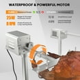 thumbnail image 3 of Rotisserie Grill Kit, Electric Rotisserie Grill 176 Lbs Capacity, 46" Pig Lamb Spit Roaster Stand Rotisserie w/Adjustable Height, BBQ Charcoal Spit Rod Stainless Steel for Outdoor Camping Party, 3 of 8