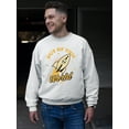 thumbnail image 2 of Out of This World - Alien Emoji Rocket Adventure Graphic Men's Sweatshirt, 2 of 4