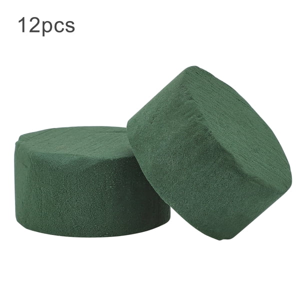 Arreglo 12 Uds. De Espuma Floral, Bloques Redondos De Espuma De Flores Secas, Materiales Hechos A Mano Para Arreglos Florales
