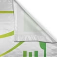thumbnail image 3 of Ambesonne Rasta Kitchen Curtains, Keep Calm Words Reggae, 55"x39", Pale Green Yellow, 3 of 3