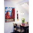 thumbnail image 3 of "Red Rocks" Painting Print on Wrapped Canvas, 3 of 7