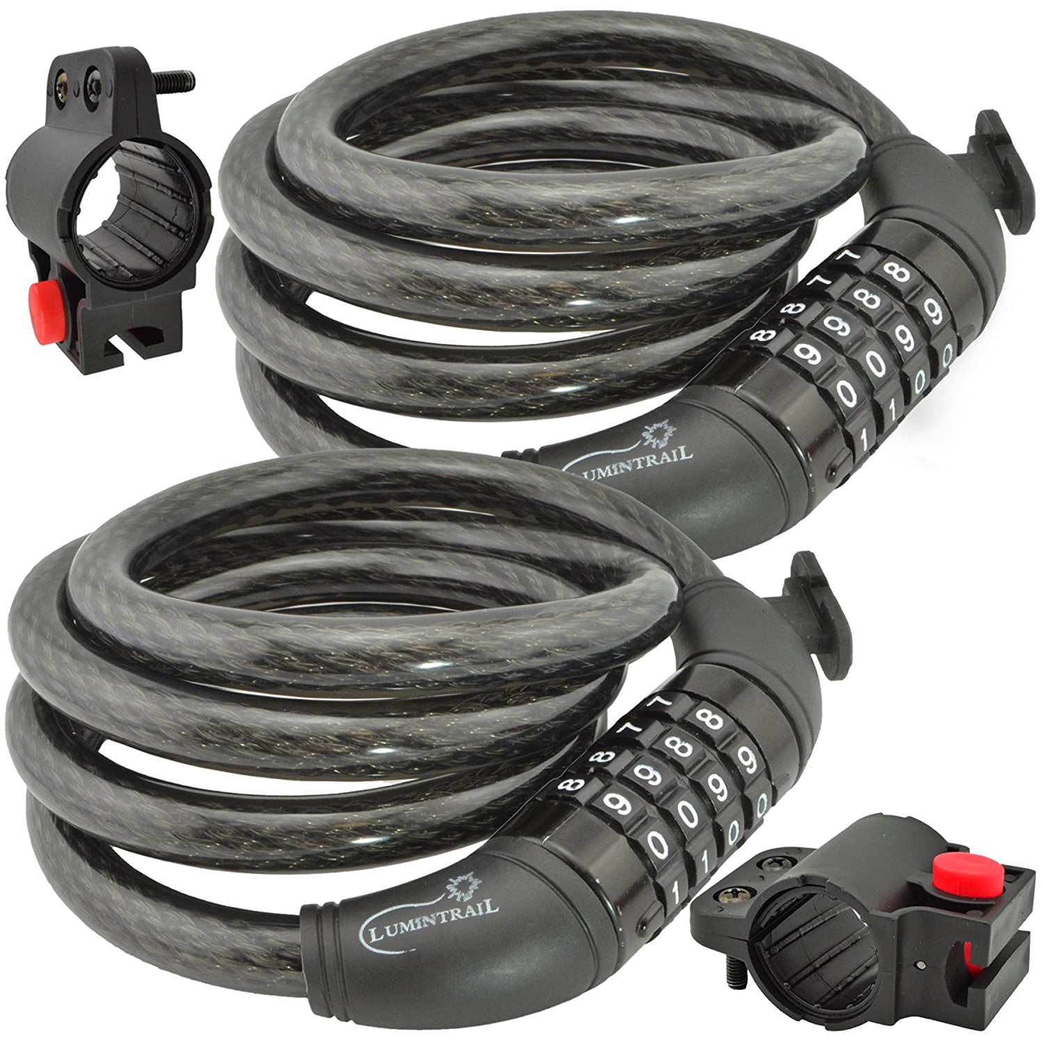 bicycle cable lock holder