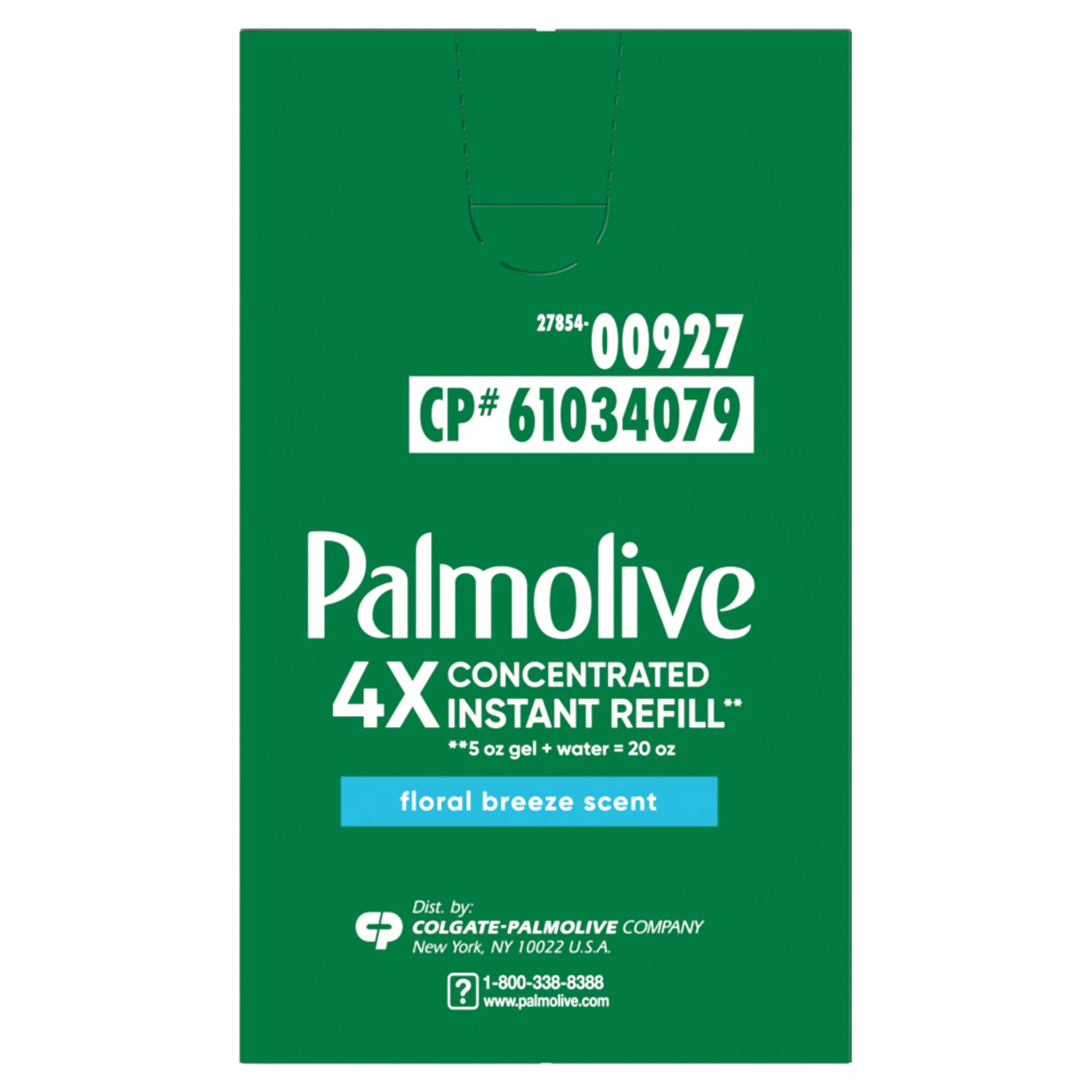 (4 pack) Palmolive 4X Concentrated Dish Detergent Gel Refill Pouches, Floral Breeze, 5 fl oz, 6 Pack