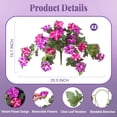 thumbnail image 5 of 2PCS Artificial Fake Flowers Plants for Outdoor Decorations, Faux Petunias Silk Flower UV Resistant No Fade Floral for Home Outside Garden Balcony Yard Porch Realistic Flower Decor, 5 of 7