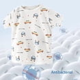 thumbnail image 2 of Conjunto de pijama de 4 piezas para bebé y niño pequeño, conjunto de pijama corto de algodón, 2 of 5