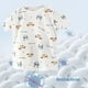 thumbnail image 2 of Conjunto de pijama de 4 piezas para bebé y niño pequeño, conjunto de pijama corto de algodón, 2 of 5