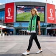 thumbnail image 5 of Bufanda reversible de Brasil para el Mundial 2026, bandera para aficionados, 5 of 5