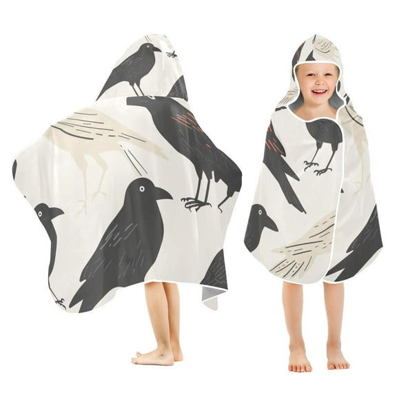 Crows Kid Bath Towels Bath Beach Towel Super Soft and Absorbent for Kid Girl Boy Babie Toddler Infant