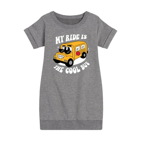 

Instant Message - Cool School Bus - Toddler & Youth Girls Fleece Dress