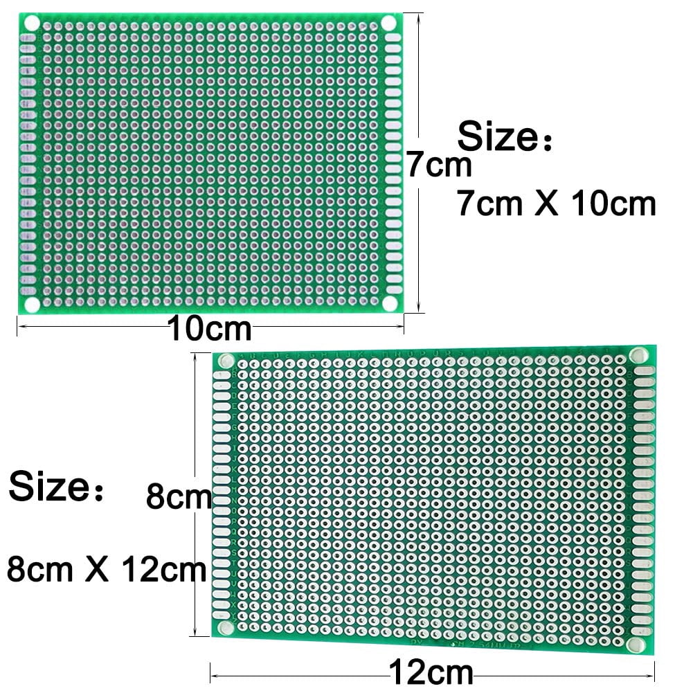 Large board, 710 centimeters 812 centimeters prototype printed circuit board soldering and electronic breadboard kits (10 pieces)
