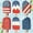 Red, variant on 4th of July Decor, Patriotic Ice Shaped Wooden Sign Double Independence Day With Star Spangled Design For Home Or Party, Patriotic Decorations