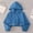 Blue, variant on FAHXNVB Girls Hooded Jacket Lightweight Sun Protection Zip Up Elastic Cuffs and Hem Jackets Spring Summer Outdoor Casual Tops 5-14 Years