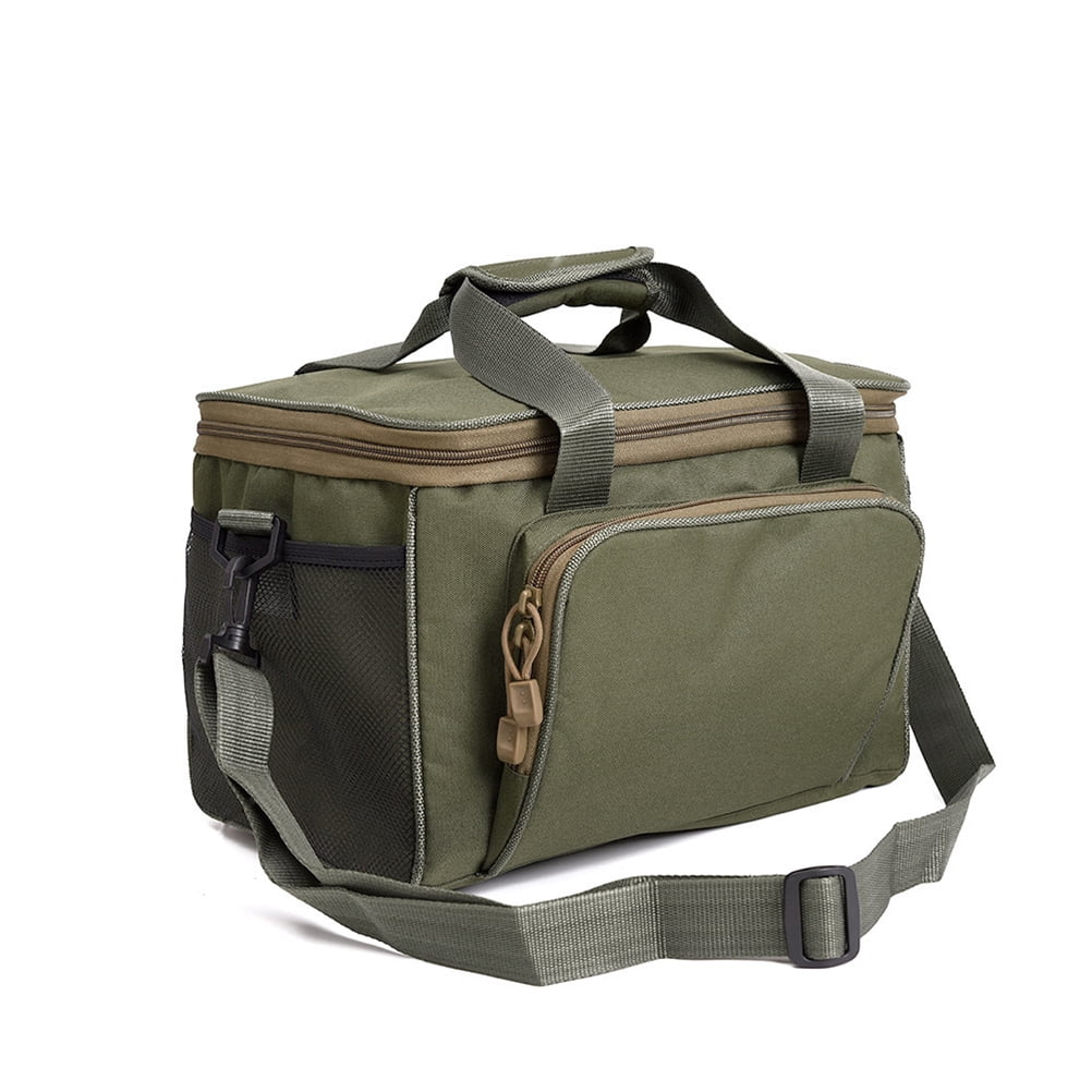 Toyvian Fishing Tackle Bag and Double Zipper with Adjustable Shoulder Strap
