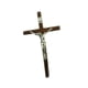thumbnail image 3 of Crucifijo de pared Cruz Jesús Escultura Estatuilla religiosa sagrada Crucifijo Jesús Cruz de madera Decoración de pared para sala de estar, 3 of 9